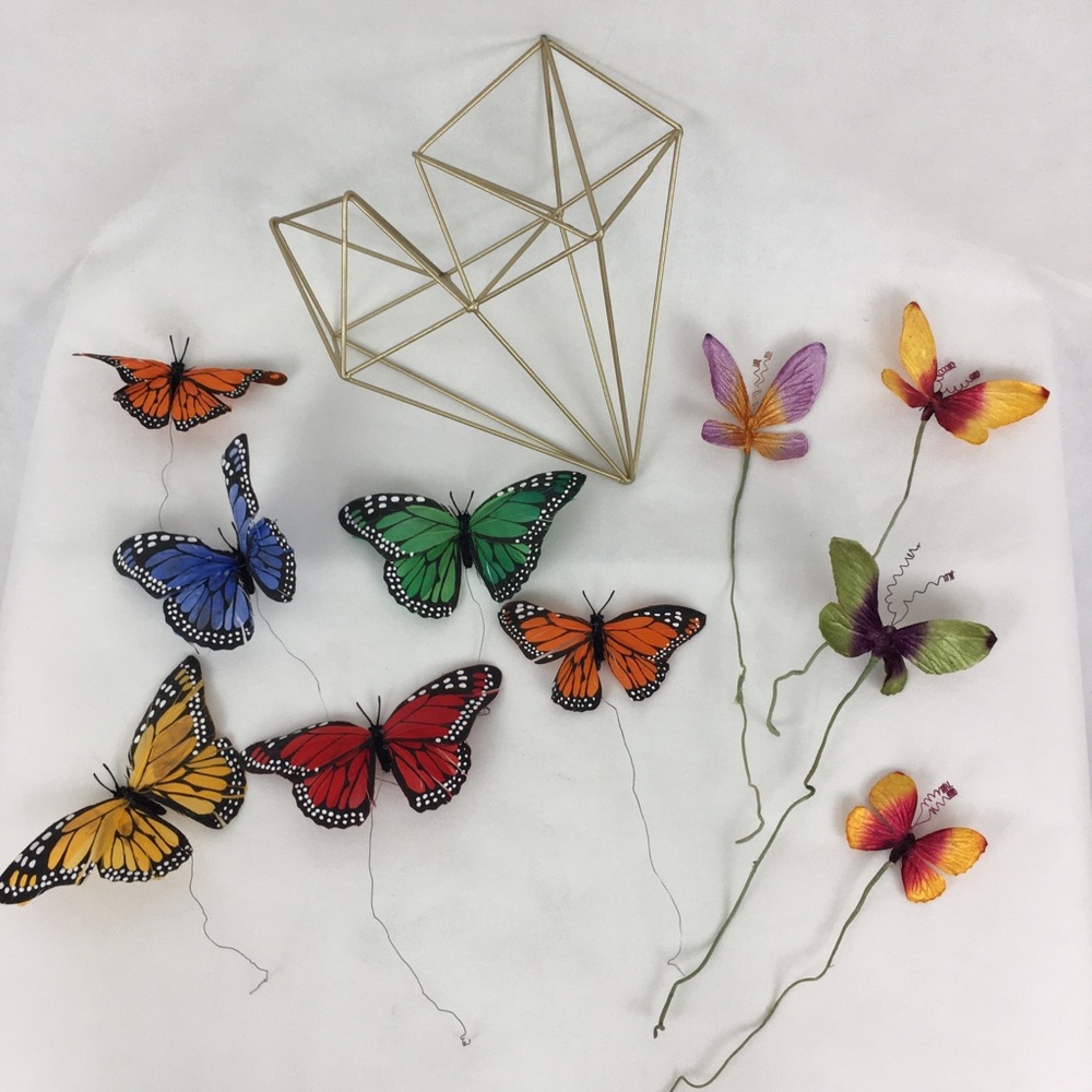 Velvet & Feather Floating Butterfly Wired Design Bundle